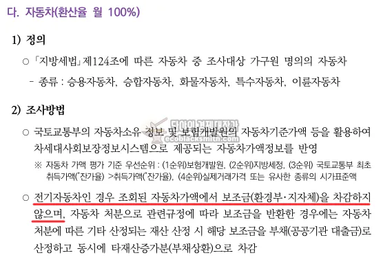 기초생활수급자 전기자동차 기준