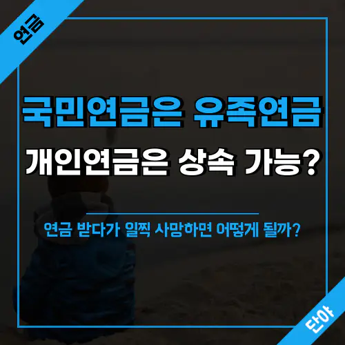 연금 가입자가 조기 사망 시 유족에게 지급되는 연금과 상속 방법