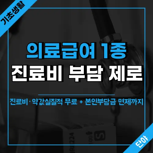 의료급여 종별변경으로 진료비와 약값 무료 혜택과 건강생활유지비 지원 정보