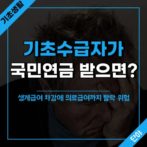 기초생활수급자 국민연금 수령시 생계급여 차감 현실