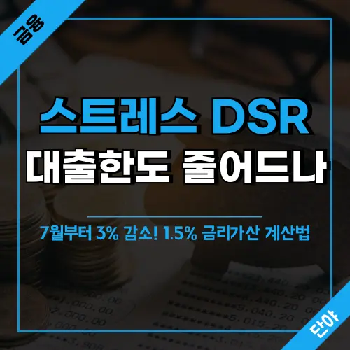 스트레스 DSR 3단계로 줄어드는 대출한도 계산법