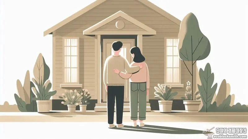 집을 소유하고 있어도 기초생활수급자 신청이 가능하다는 것을 확인하는 가족