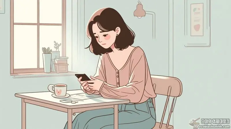 의료급여 소득초과로 걱정하는 수급자의 일상적인 모습