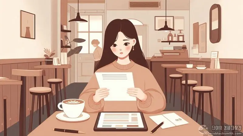 기초생활수급자 자동차 기준을 꼼꼼히 확인하는 모습