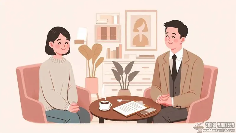 법률구조공단에서 압류 문제 무료상담 받는 따뜻한 분위기