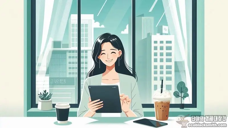 카드사 앱이나 온라인으로 소비쿠폰을 신청하는 편리한 모습