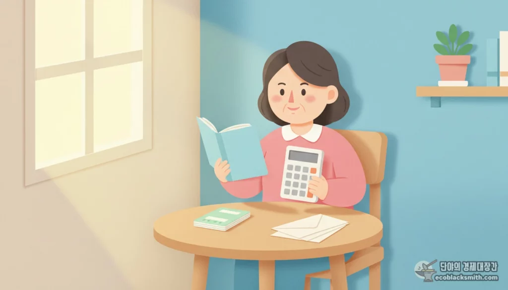 정기지원과 비정기지원 소득 기준을 계산하는 기초수급자