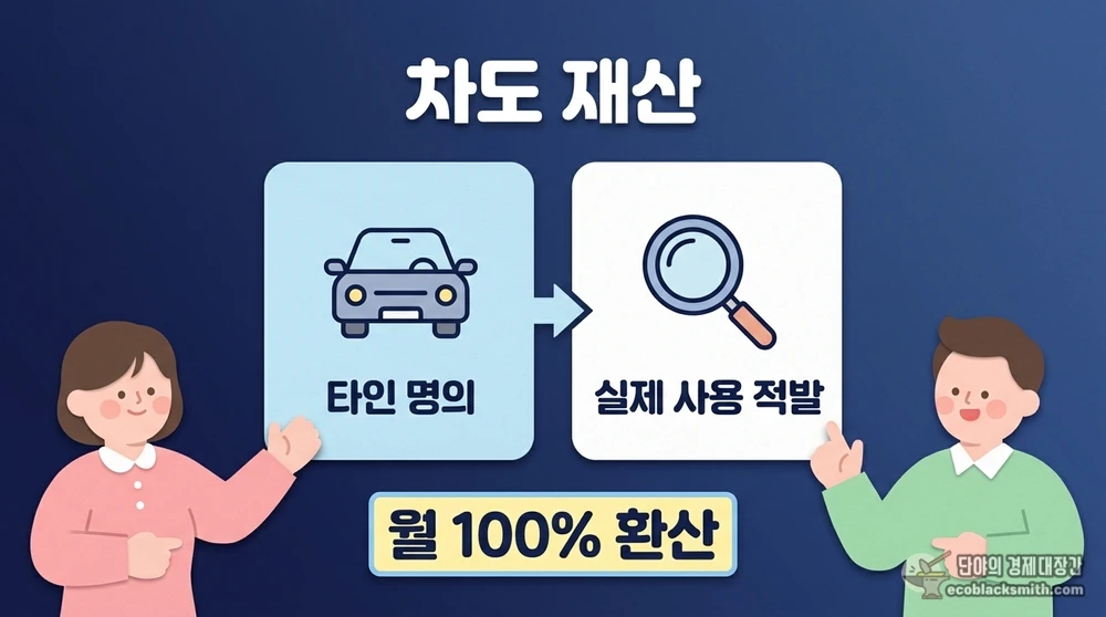 타인 명의 장기렌트도 수급자 자동차 재산으로 잡히는 기준을 비교한 정보 카드