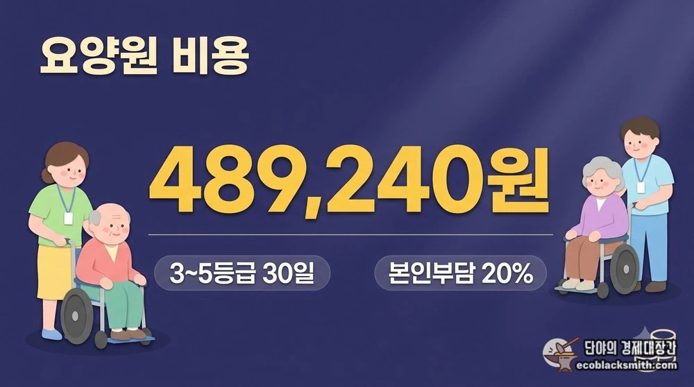 2026년 3~5등급 요양원 본인부담금 30일 기준 금액 요약
